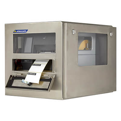De Armagard bescherm kast voor Zebra ZT411 printer met open labelvenster