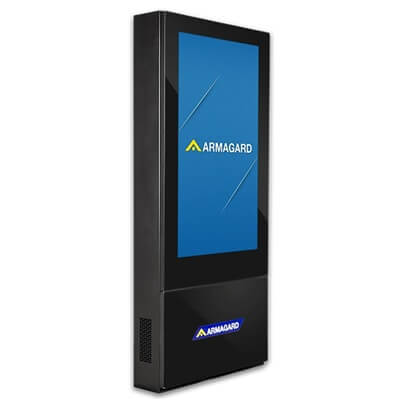 Een digitale buitenzuil voor openbaar vervoer met IP56/IP65-classificatie