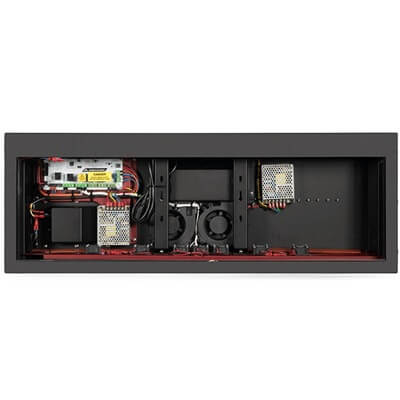 Vooraanzicht van de DynaScan DS371BT4 hoge helderheid LCD display behuizing