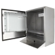 Open, frontaal gerichte full 316 industriële touchscreen-PC behuizing