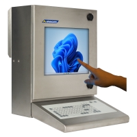 Armagards hygiënische RVS HMI touch screen