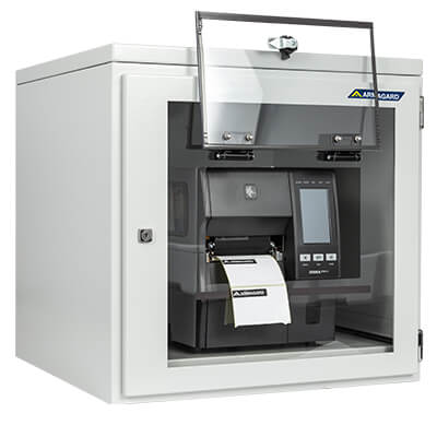 Industriële labelprinter behuizing, rechtervooraanzicht | PPRI-400