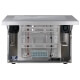Open vooraanzicht van een industriële RVS IP66 monitor