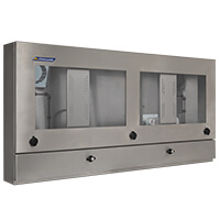 Armagard IP65 industriële PC met dubbel scherm