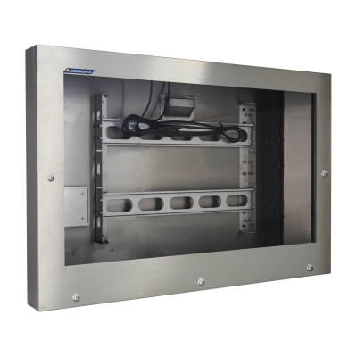 75" IP69K productie monitor in RVS voor hygiënische toepassingen