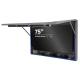 Open, linkerzijde 75" IP69K productie monitor in RVS met Hisense 75E6NT geïnstalleerd