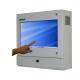 Resistief IP54 industrieel touchscreen behuizing linksvooraanzicht