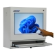 Linkerzijaanzicht van de behuizing voor touchscreen-PC voor de industrie