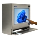 Open, frontaal gerichte waterdichte IP65 touchscreen