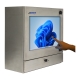 Gesloten, naar links gerichte waterdichte IP65 touchscreen