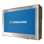 RVS 316 waterdichte monitor enclosure voor digitale signage in de voedselproductie