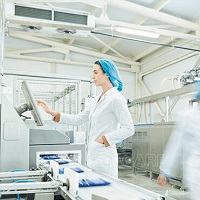 Voedselproductielocatie met RVS TV-behuizingen